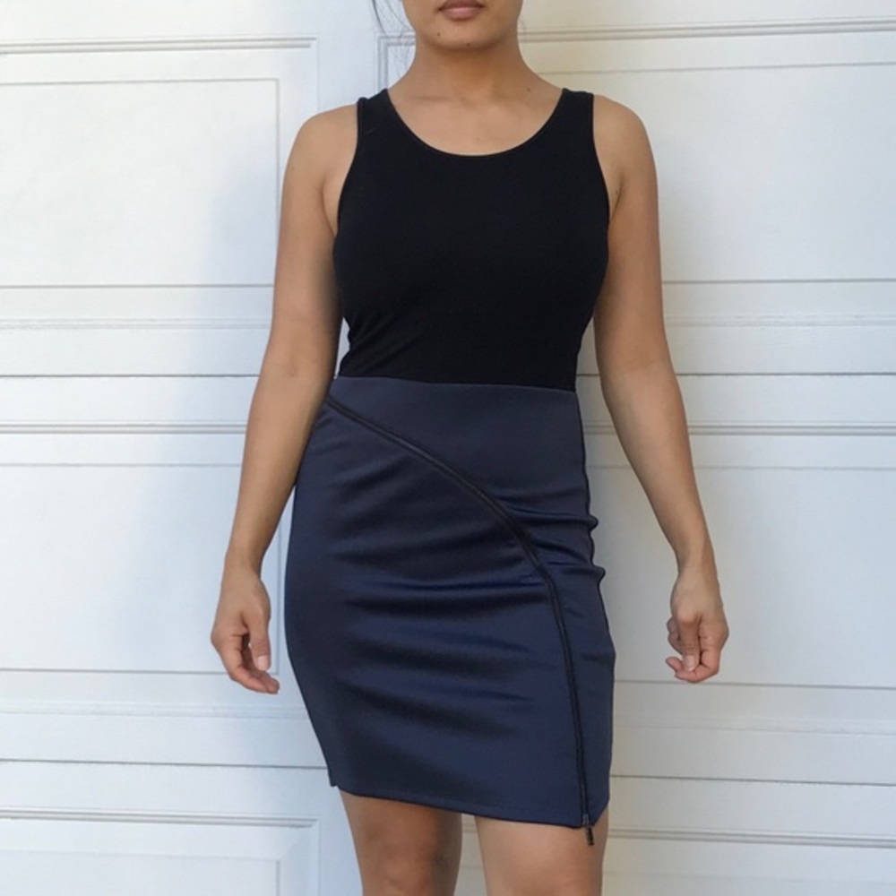 Rachel Roy Zip Scuba Dress, size XS